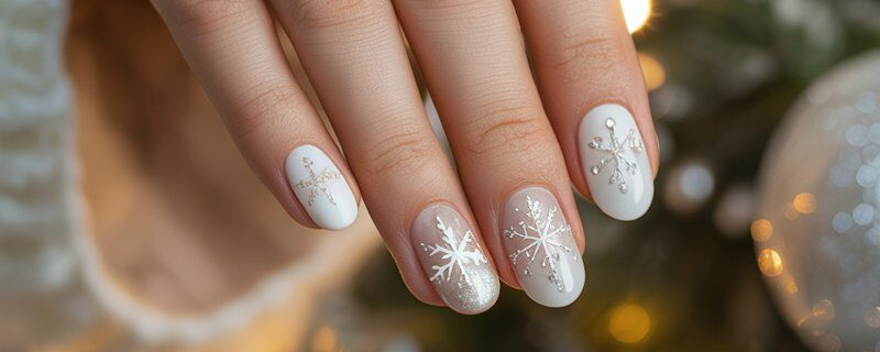 Unghie Natalizie semplici da fare a casa